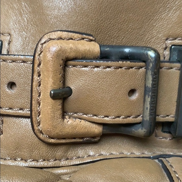 BURBERY quilted brown satchel handle purse - Picture 2 of 11